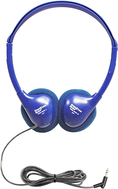 HamiltonBuhl Kids On-Ear Blue Stereo Headphone, Model: Kids-HA2