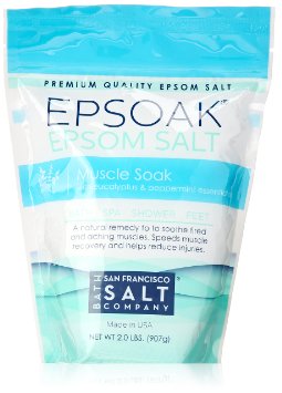 Muscle Soak Epsom Salt 2lbs By Epsoak - Relax and Soothe Aches and Pains with Epsom Salt and Pure Essential Oils
