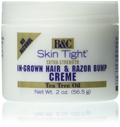 B&C Skin Tight In-Grown Hair and Razor Bump Creme Extra Strength, 2 Ounce