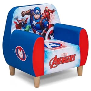 Delta Children Marvel Avengers Foam Chair for Kids, Blue