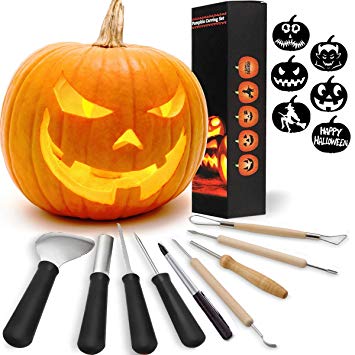 HOT SELL! Professional Pumpkin Carving Kits 8 Packs Premium Stainless Steel Pumpkin Carving Tools For Halloweens Lanterns Pumpkin Party Decorations