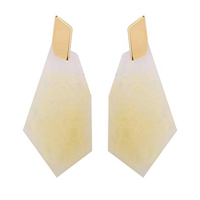 Acrylic Earrings for Women Statement Tortoise Shell Geometric Resin Drop Dangle Earrings Fashion Jewelry for Women