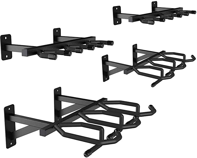 DB Gun Rack and Rifle Wall Mount Rifle Rack Storage Holder,Heavy Duty Steel Gun Display Rack 2 X 3-Slot