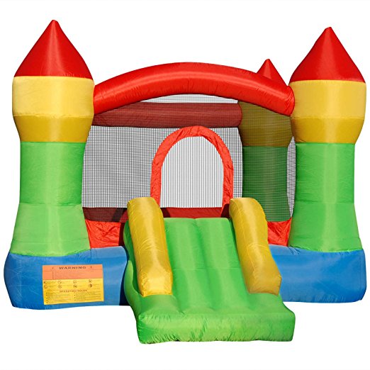 Cloud 9 Mighty Bounce House - Inflatable Bouncing Jump and Slide with Air Blower - Castle Theme