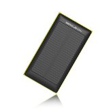 Solar Charger External Battery ZeroLemon SolarJuice 10000mAh Fast Portable Charger External Battery Power Bank with Solar Charging Technology for iPhone iPad Samsung and More - Rain-resistant and DirtShockproof 36 months ZeroLemon Warranty Guarantee