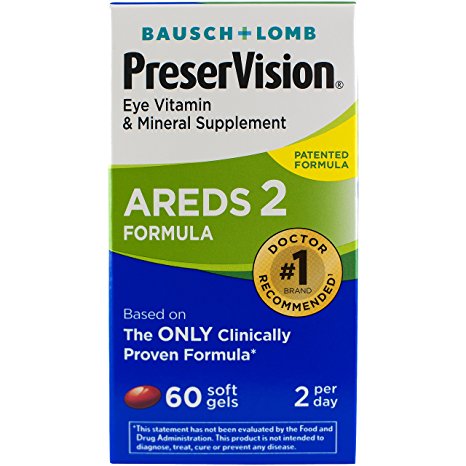 PreserVision Eye Vitamin and Mineral Supplement, Areds 2 Formula, 60 Count
