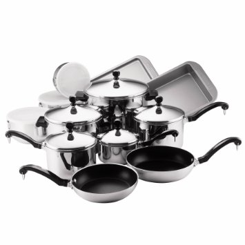 Farberware Classic Stainless Steel 17-Piece Cookware Set