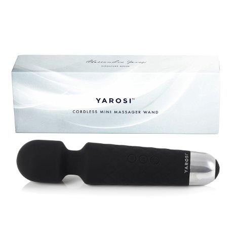 Best Cordless Vibrating Massager Wand by Alessandro Yarosi. 8 Powerful Speeds and 20 Pulsating Patterns. 100% Body Safe Silicone. 100% Waterproof for use in Bath & Shower. USB Rechargeable