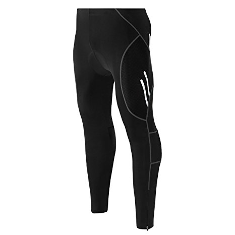 AOMAIS Mens's Bicycle Pants Padded Cycling Tight Leggings