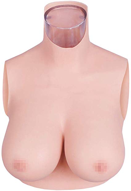 U-CHARMMORE 2019 Oil-Free Silicone Breast Fantastic for Cross-Playing Any Female Characters with a Large Bust (Ivory White)
