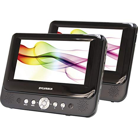 Sylvania SDVD9957 Portable DVD Player with Dual 9" Screen (Black) (Certified Refurbished)