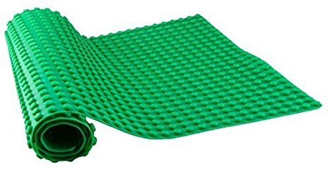 30" x 15" Flexible Green Silicone Roll Up Mat with Drawstring Backpack - Compatible with All Major Large Size Brands – Large Pegs Only