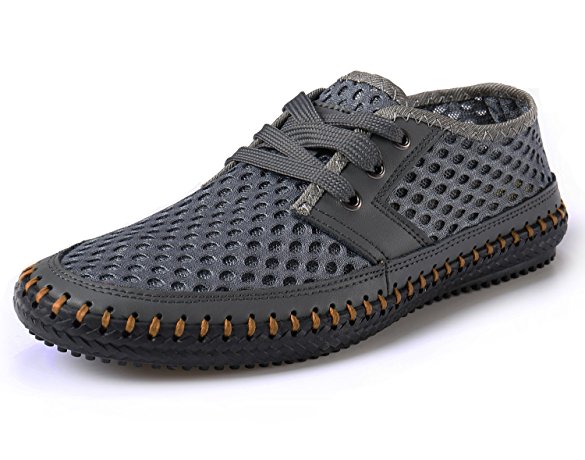 Norocos Men's Water Shoes Mesh Casual Walking Shoes Slip-On Loafers