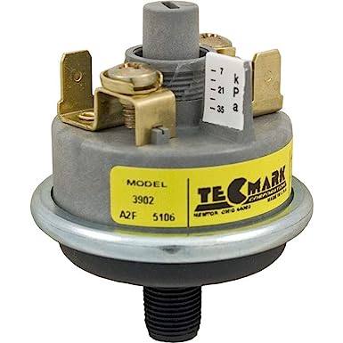 Tecmark Spa 3902 Series Universal Pressure Switch 1 Amp w/Out Brass Fittings 3902