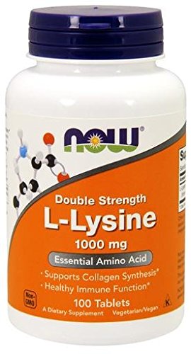 NOW Foods L-Lysine -- 1000 mg - 100 Tablets