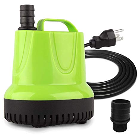 FREESEA Small Submersible Water Pump for Pond, Aquarium, Hydroponics, Fish Tank Fountain with 5.9ft Power Cord