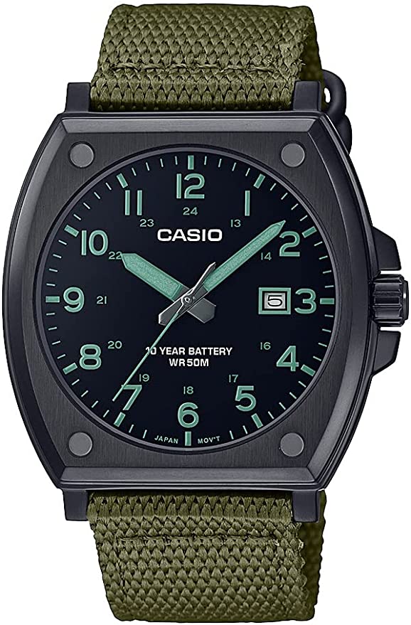 Casio Men's 10-Year Battery Date Indicator 50M Water Resistant Watch MTP-E715C-3AV