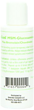 Natural Radiance MSM Cream Plus Glucosamine Bromelain and Chrondroitin Bottle, Odorless and Unscented, 4 Ounce