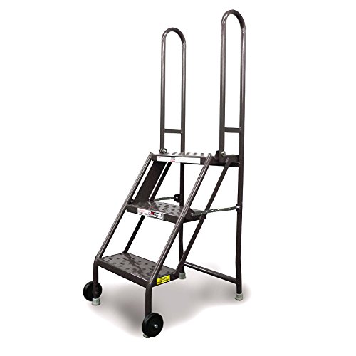 Tri-Arc KDMF103166 3-Step Mobile/Folding Steel Step Stand