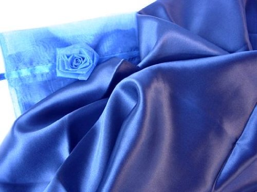 Royal Navy Blue Pure 100% Silk Pillowcase for Beauty Sleep Queen Standard