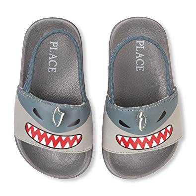 The Children's Place Kids' Shark Slide Sandal