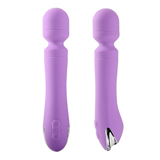 Magic Silicone Wand Massager, Foxcesd Rechargable Handheld Therapeutic Massager Waterproof Vibrator with 7 Super Quiet Vibration Patterns For Muscle Aches & Sports Recovery
