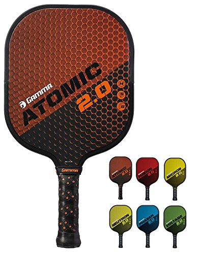 GAMMA New 2.0 Pickleball Paddles (Graphite and Fiberglass Composite Face, New Textured/Older Untextured Surface - Aramid Honeycomb Core, 7-8 oz)
