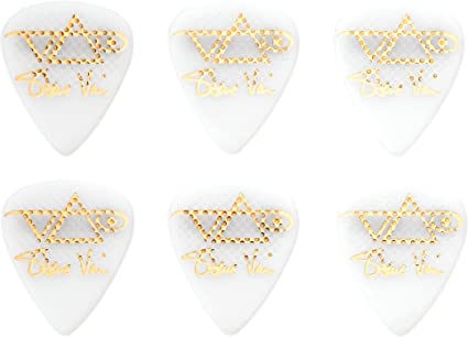 Ibanez B1000SVRWH Steve Vai Signature Picks 6 Pack, White