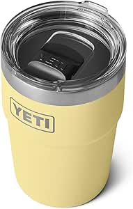 YETI Rambler 16 oz Stackable Tumbler, Vacuum Insulated, Stainless Steel with MagSlider Lid, Daybreak Yellow