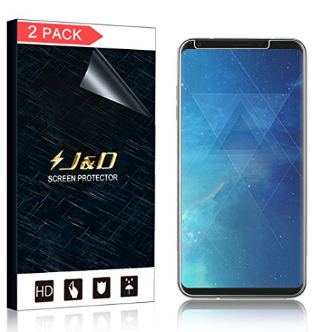 [2-Pack] LG V30 Screen Protector (Not Glass), J&D Soft Skin [Full Coverage] [Bubble Free] HD Clear Screen Protector for LG V30