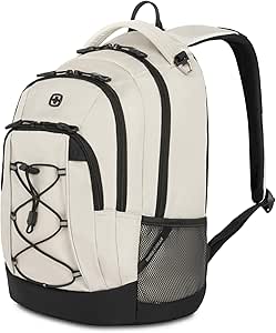 SwissGear 1186 Bungee Backpack, Black/Gold, 17-Inch