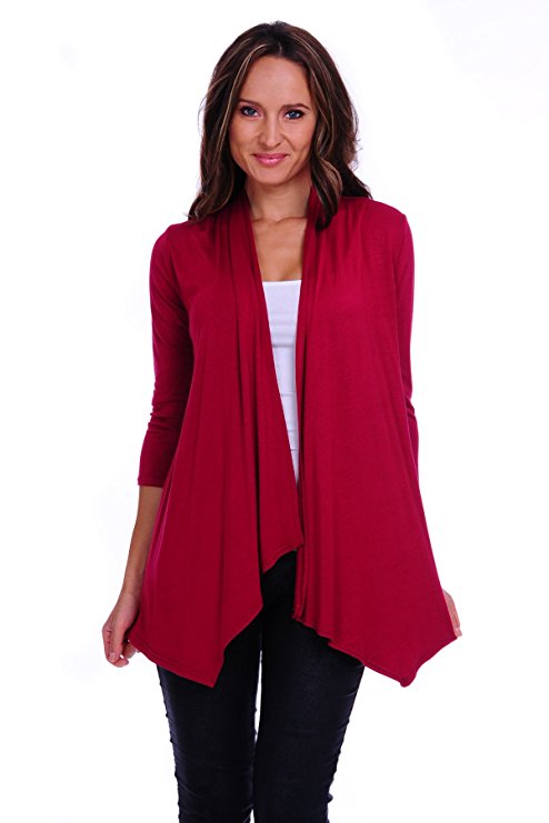 SR Women's Basic Various Style Sleeve Open Cardigan (Size: Small-5X)