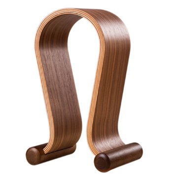 KKmoon Wooden Walnut Wood Omega Headphone Gaming Headset Display Stand Holder Hanger