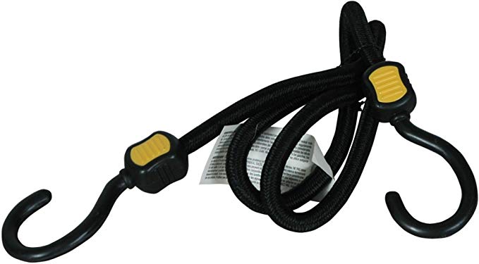 Highland 93040 Black and Yellow Triple Strength Stretch Bungee Cord
