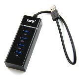 USB 30 4-Port HUBTHZY Bus-Powered 30 4-Port HUB with Built-in 1ft USB Cable