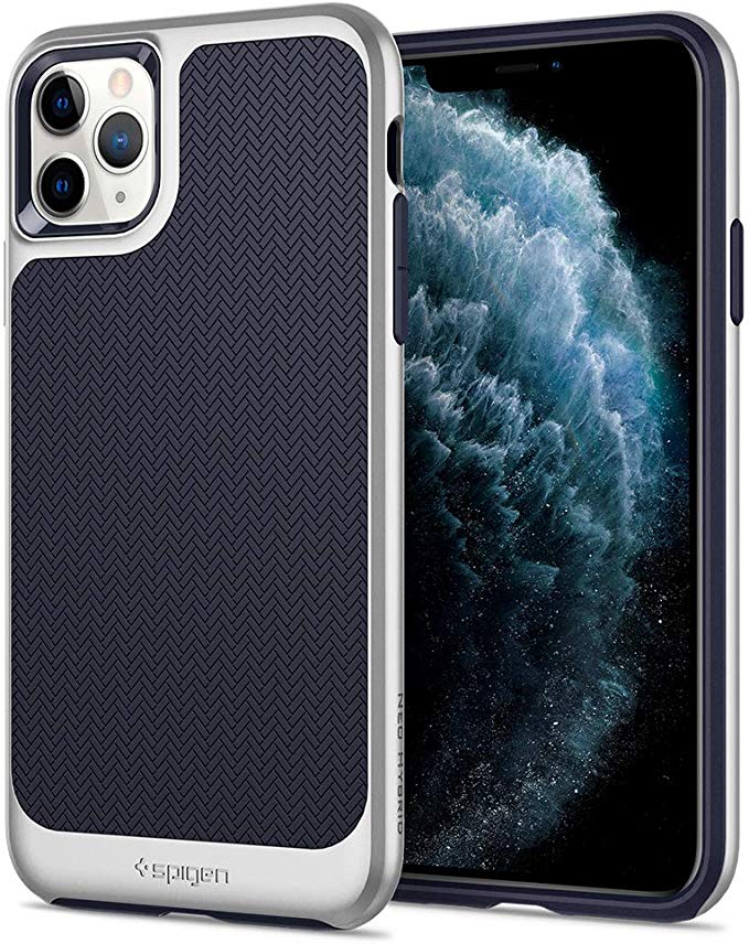 Spigen Neo Hybrid Designed for Apple iPhone 11 Pro Max Case (2019) - Satin Silver