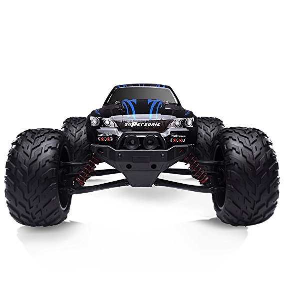 HOSIM All Terrain RC Car 9112, 38km/h 1/12 Scale Radio Controlled Electric Car - Offroad 2.4Ghz 2WD Remote Control Truck - Best Christmas Gift for Kids and Adults (Blue)