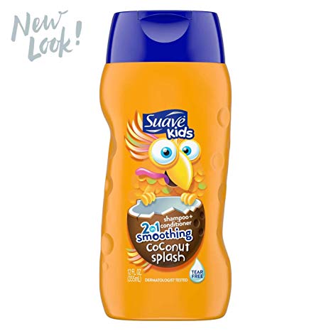 Suave Kids Shampoo and Conditioner Coconut 12 Ounce (2 Pack)