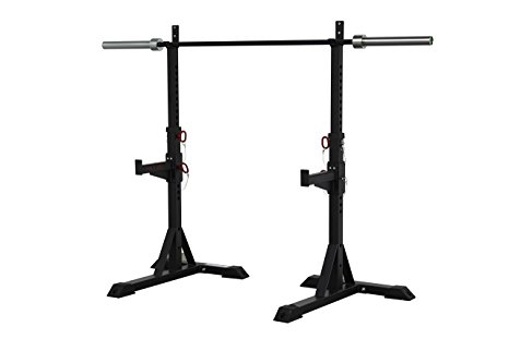 CFF Heavy Duty Squat Stands, 1000-Pound Capacity