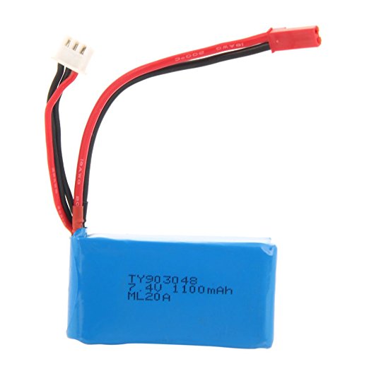 7.4V 1100mAh Li-Po Helicopter Battery for WLtoys A949 A959 A969 A979 V912 V913 V262 L959 T23 T55 F45 Spare Part Rrpalcement