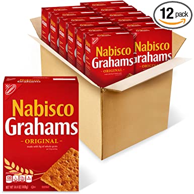 Nabisco Original Grahams, 12 - 14.4 Ounce Boxes (Pack of 12)