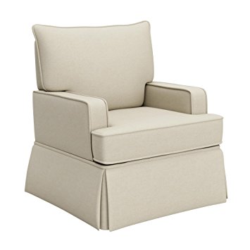 Stork Craft Davenport Upholstered Swivel Glider, Sahara