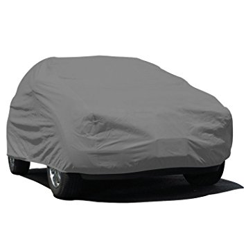 Budge Rain Barrier SUV Cover Fits Large SUVs up to 229 inches, URB-3 - (Polypropylene with Waterproof Film, Gray)