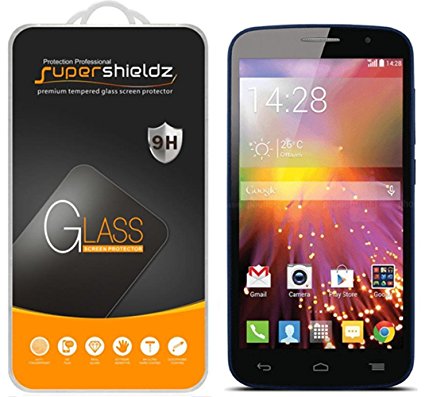 [2-Pack] Supershieldz for Alcatel One Touch Pop Icon A564C Tempered Glass Screen Protector, Anti-Scratch, Anti-Fingerprint, Bubble Free, Lifetime Replacement Warranty