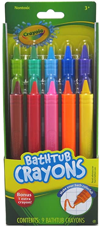 Crayola Bathtub Crayons, Assorted Colors 9 ea