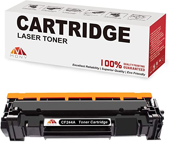 Mony Compatible Toner Cartridge Replacement for HP CF244A 44A (1 Pack Black) with New Updated Chip Used in HP Laserjet Pro M15w M15a, Laserjet Pro MFP M28a M28w Printer