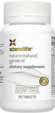Neuro-Natural General by Xtend-Life | Nature's Brain Food For Optimized Brain and Nervous Function (90 Enteric Coated Tablets)