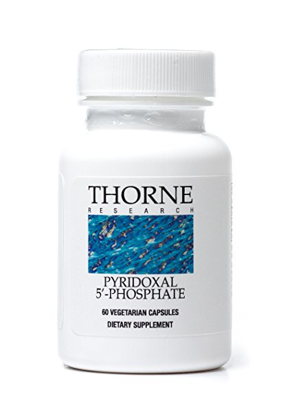 Thorne Research - Pyridoxal 5'-Phosphate - Bioactive Vitamin B6 (Pyridoxine) Supplement - 60 Capsules