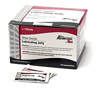Water Soluble LUBRICATING JELLY 3 gm, 144 Individual Sterile Packets