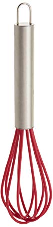 Fox Run 6076 Raspberry Silicone Whisk, 2.5 x 2.5 x 9 inches, Metallic